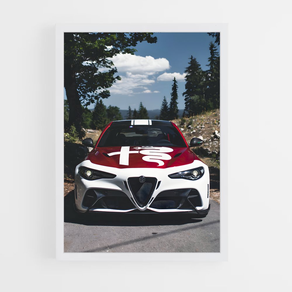 Poster Giulia gtam italienne – affiche Alfa Romeo (vue 3)